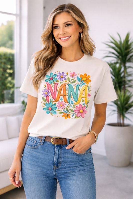 Floral Tee (Nana, Mimi, Gigi, Mama)